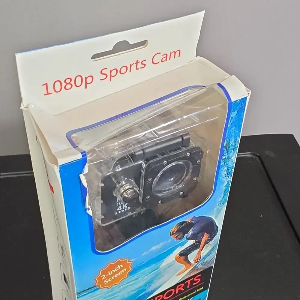 Kogan HD 1080P 4K Ultra HD Waterproof Action Camera Wide Angle 2-inch LCD Black‎